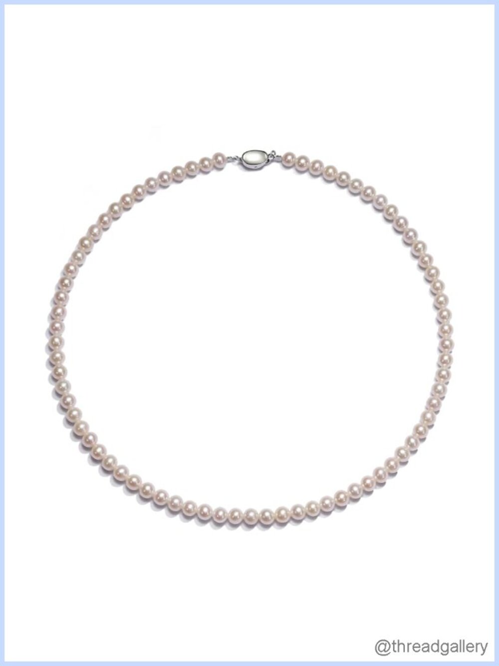 Genuine Freshwater Cultured Pearl Necklace 16in 5-6mm AAA+ for Women Men